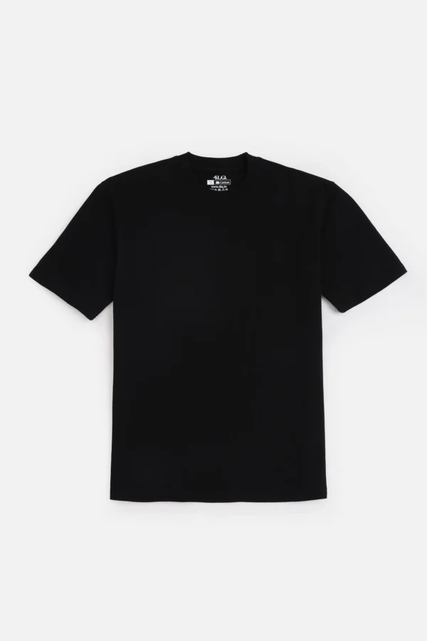 Oversized Solid T-Shirt Black
